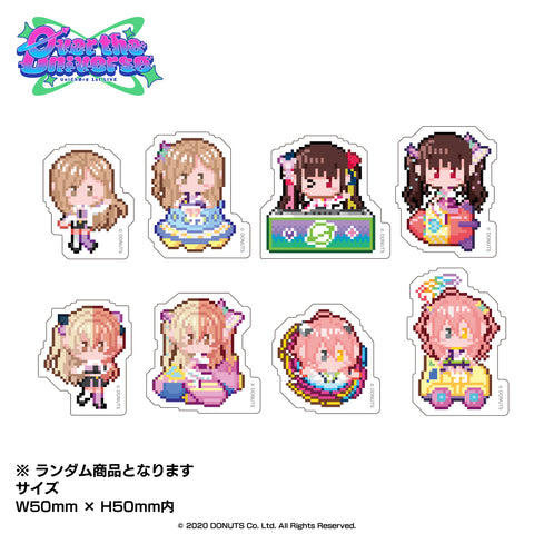 「UniChØrd 1st LIVE Øver the Universe」ドット絵ステッカー（全8種）